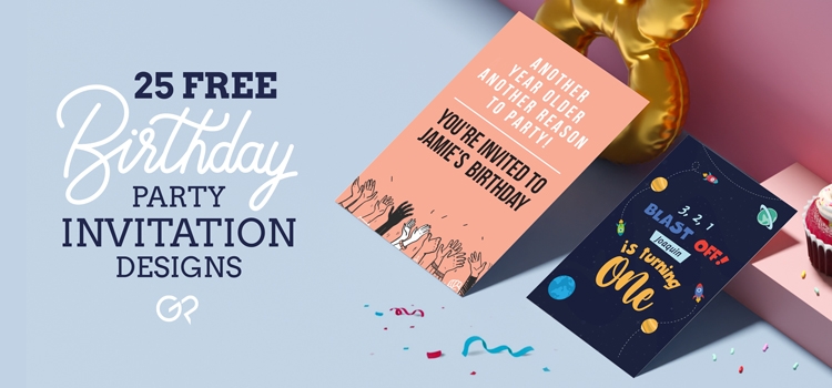 25 FREE Customizable Birthday Party Invitation Templates GotPrint Blog