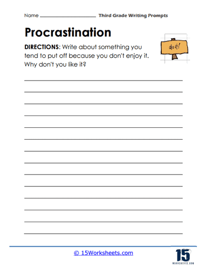 3rd Grade Writing Prompt Worksheets Worksheets Library