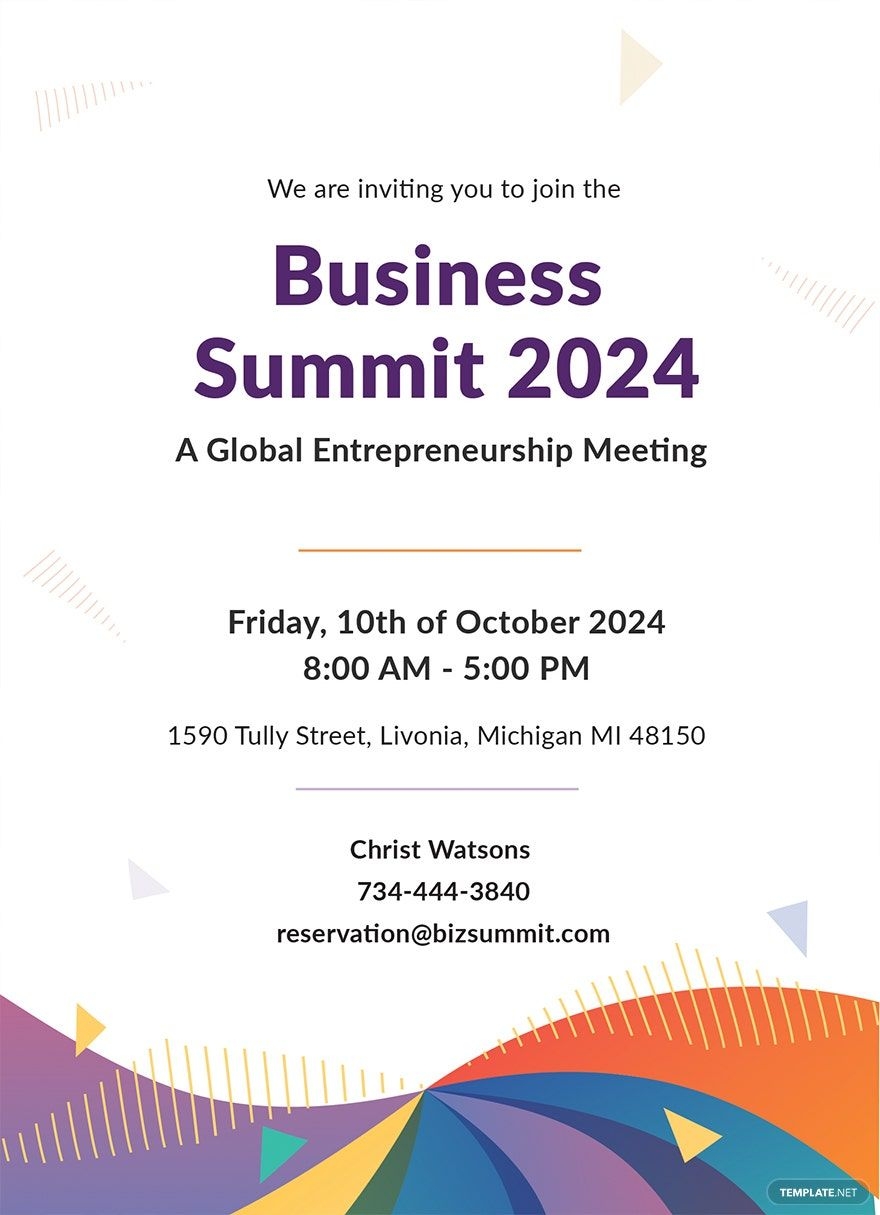 meeting invitation template