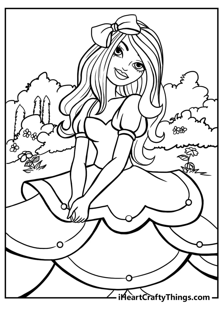 Barbie Coloring Pages Print
