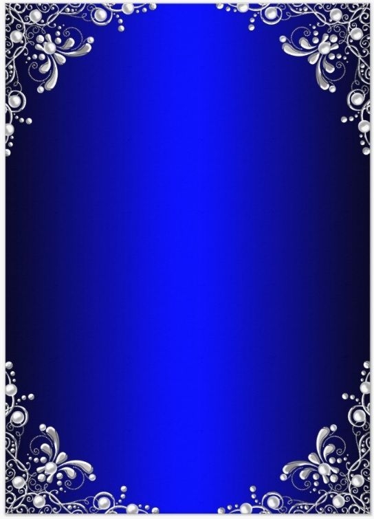 blue invitation template