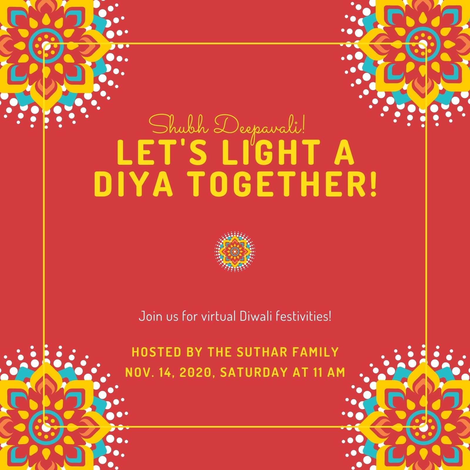 Diwali Invite Template
