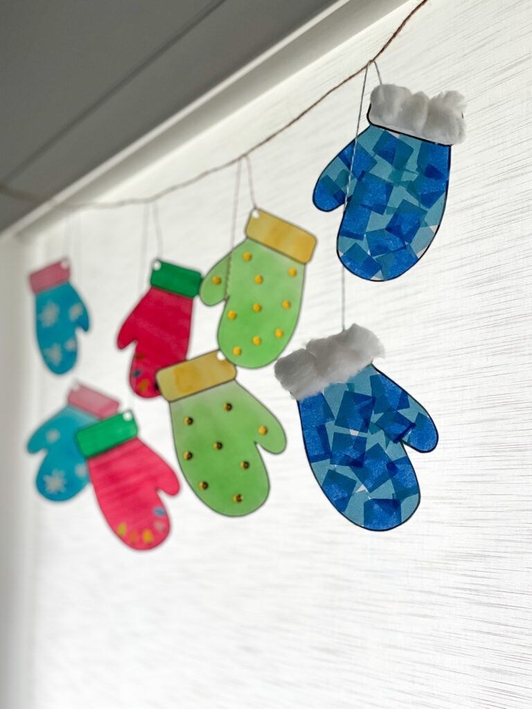 Easy Mitten Craft With Free Printable Mitten Template Artofit