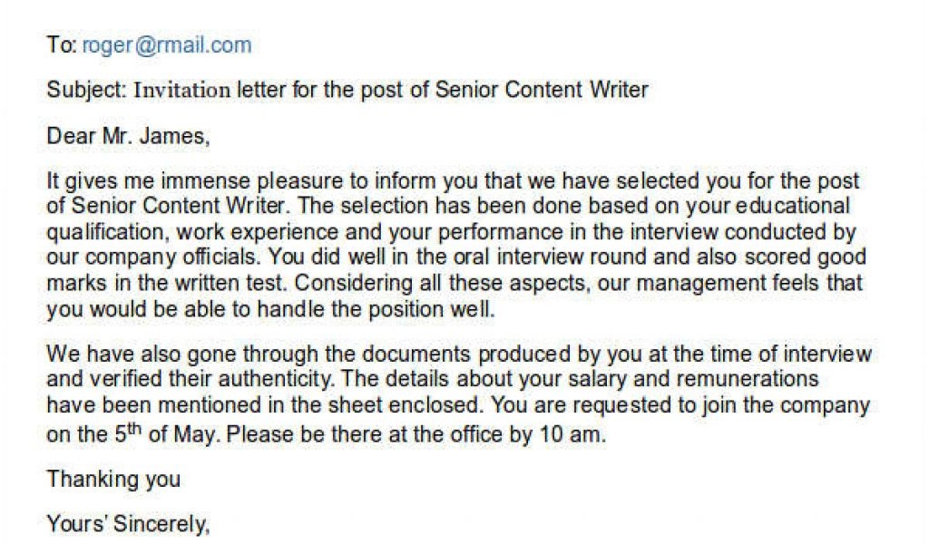 Email Template For Interview Invite 13 Invitation Email Examples 