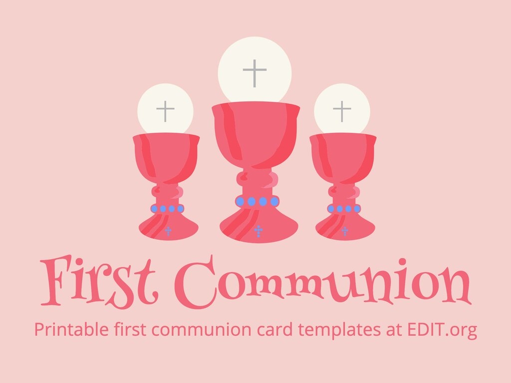 first communion invitation templates free