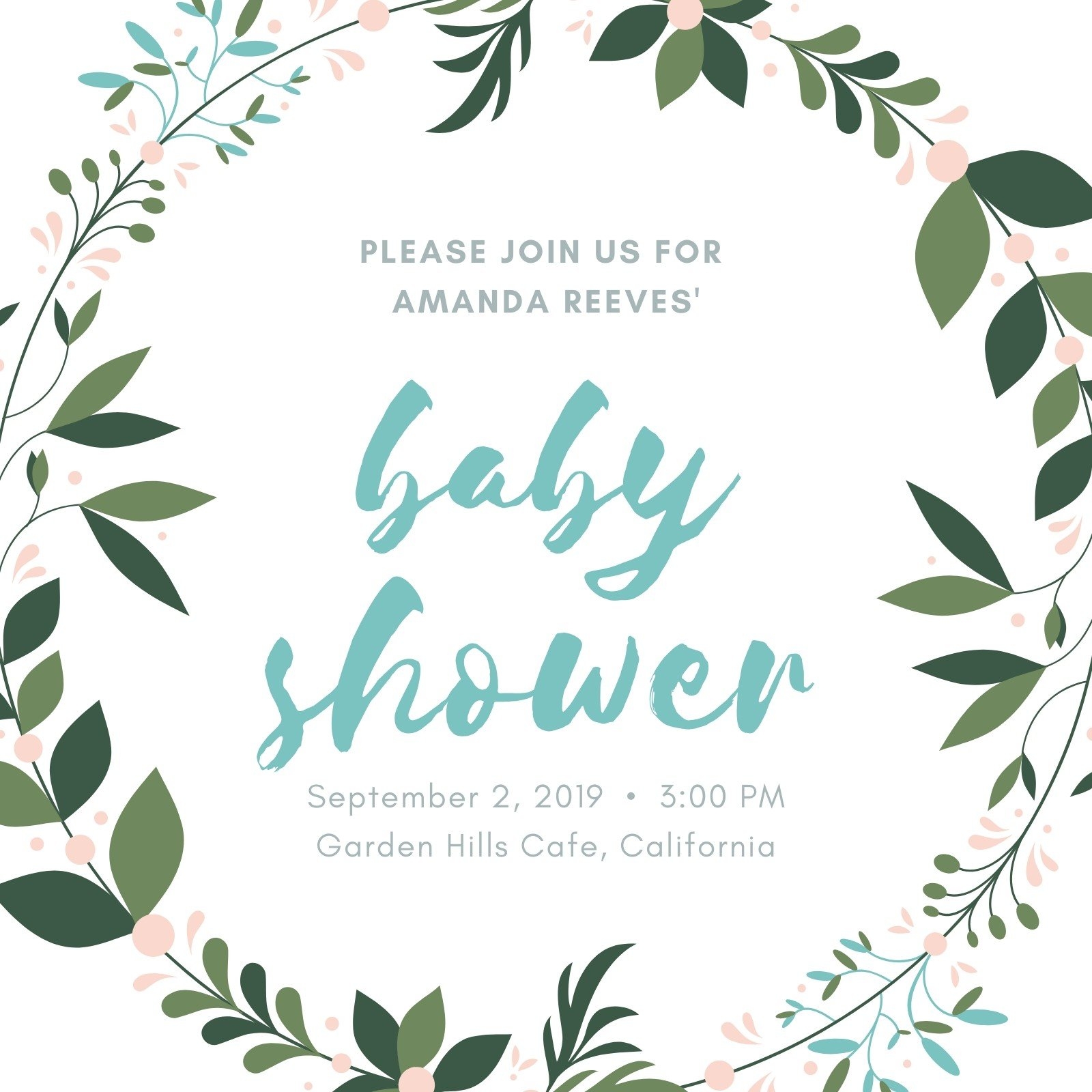 baby shower invite template