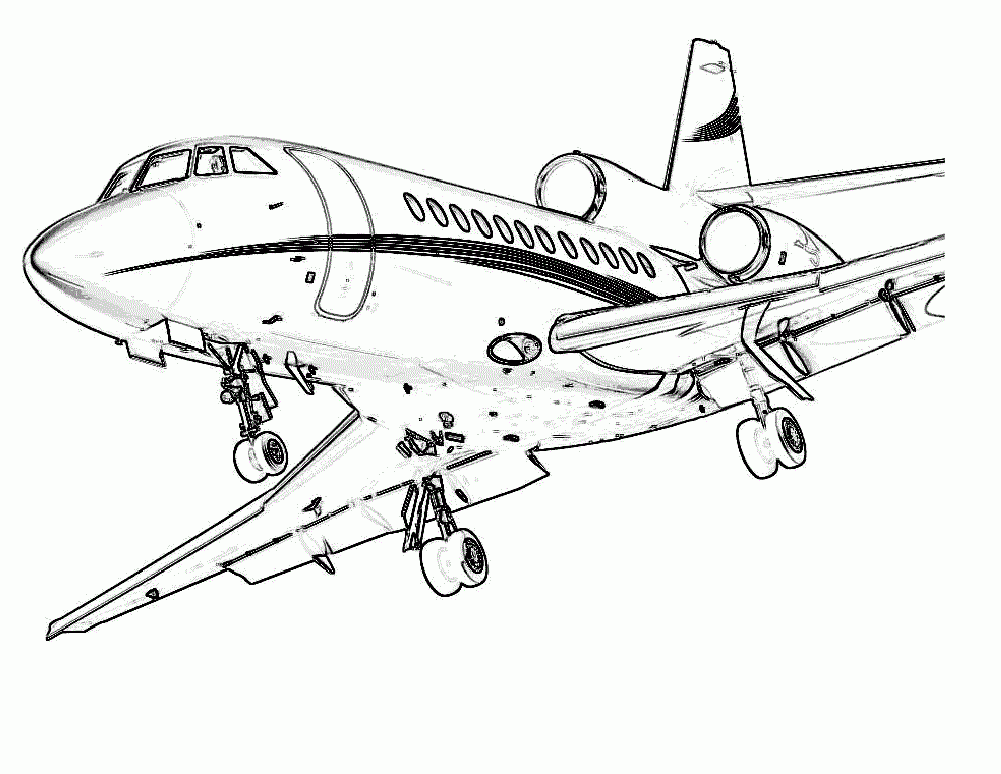 Airplane Coloring Pages