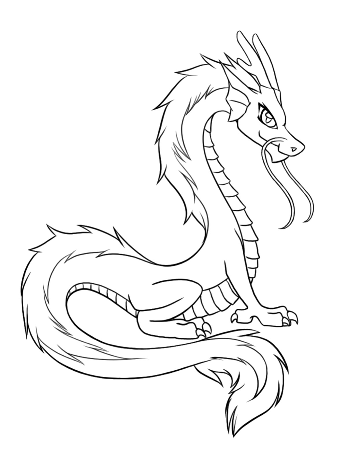 Free Printable Dragon Coloring Pages Baby Dragon Coloring Pages To My 