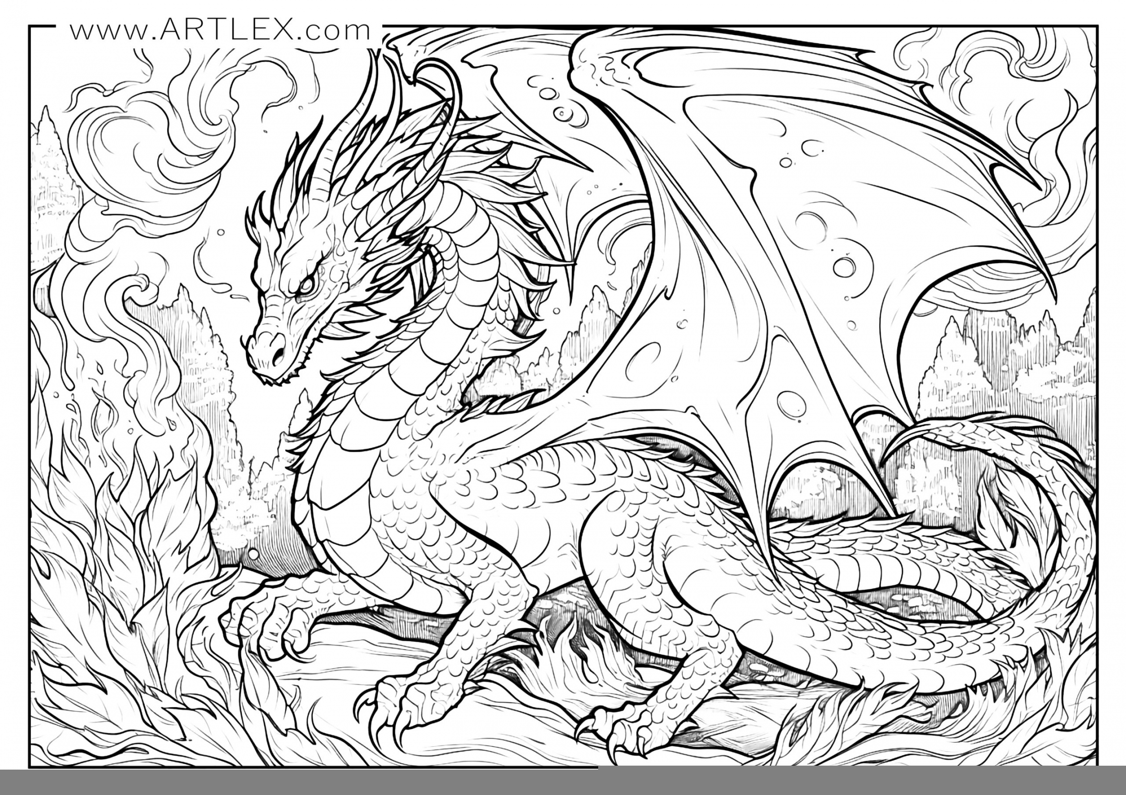 Free Printable Dragon Coloring Pages For Preschoolers FREE Printable HQ