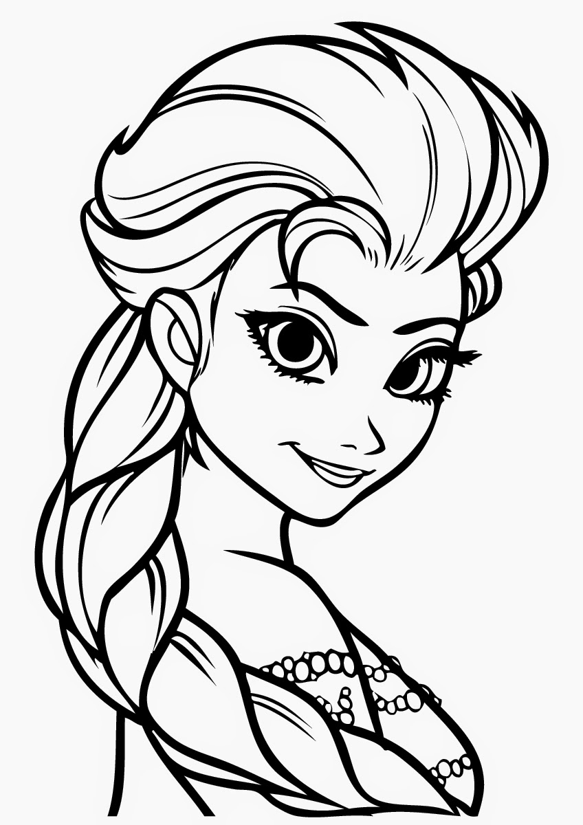 free printable elsa coloring pages