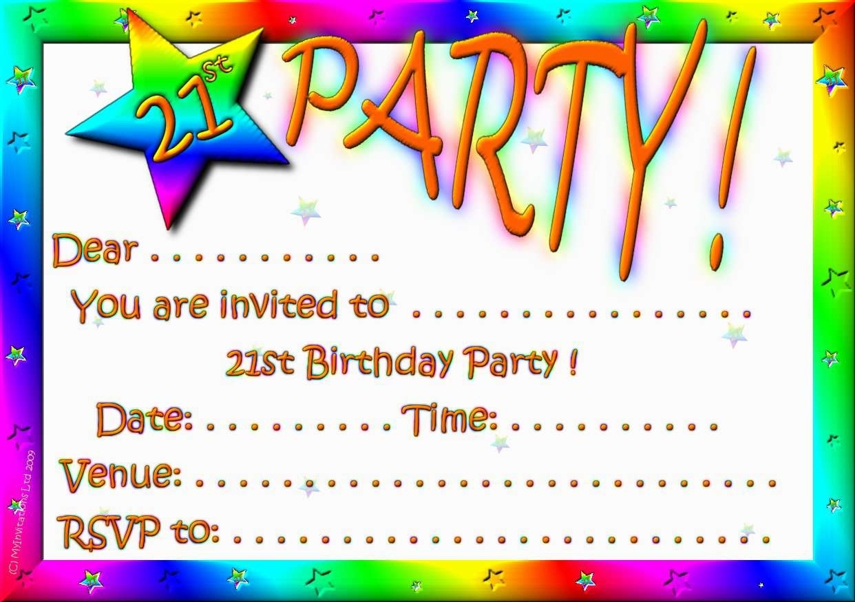 Free Printable Personalized Birthday Invitation Cards Free Printable