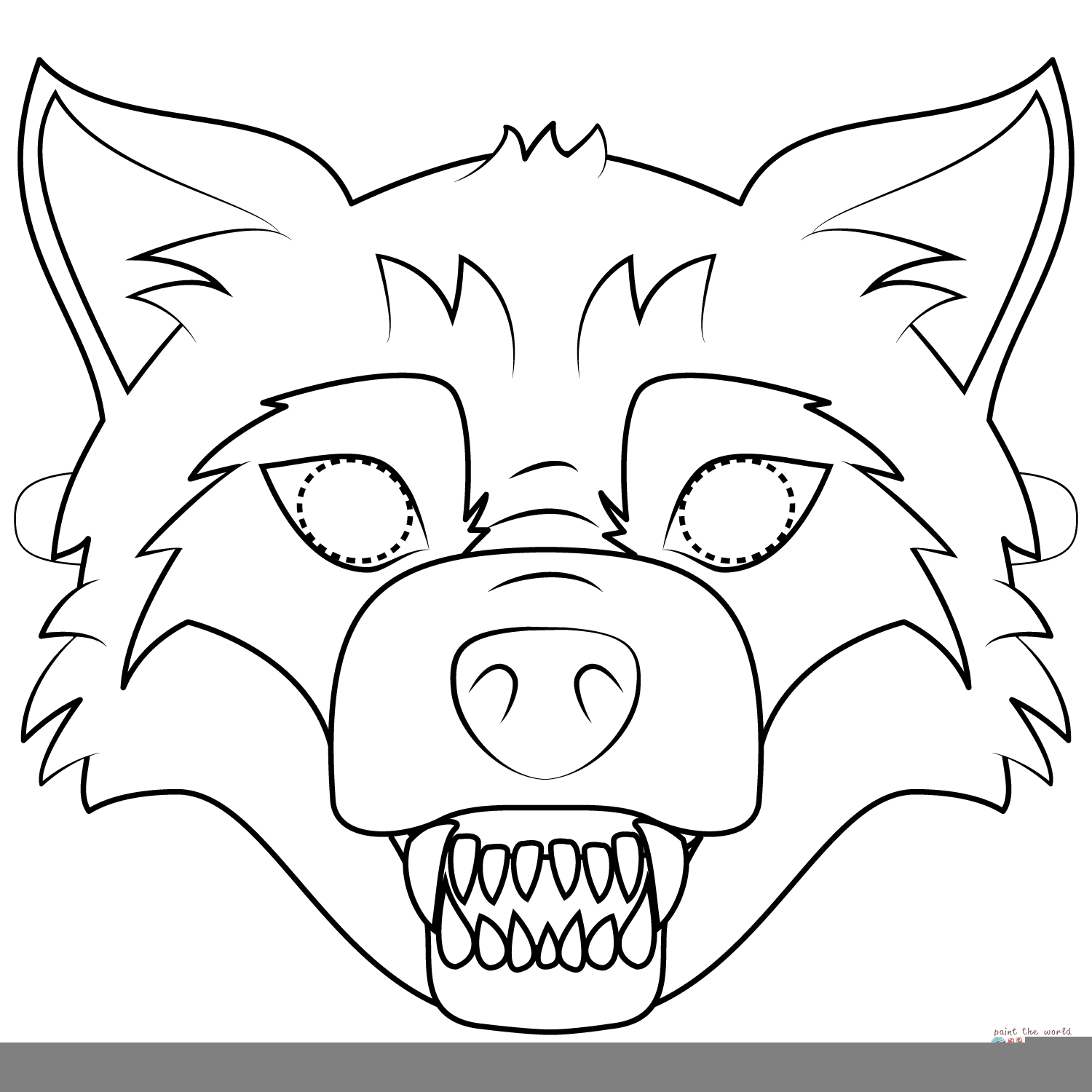 Free Printable Wolf Mask Free Printable