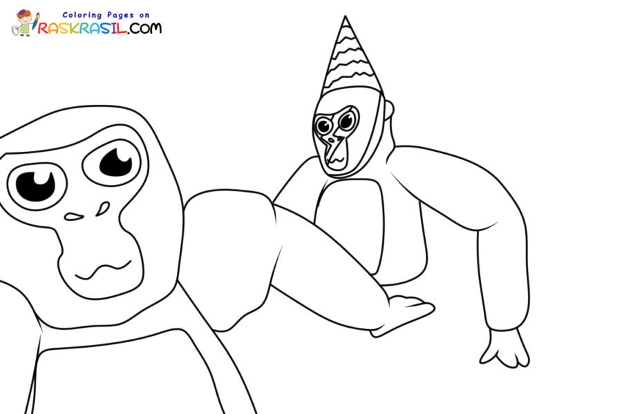 Gorilla Tag Vr Coloring Pages Coloring Pages