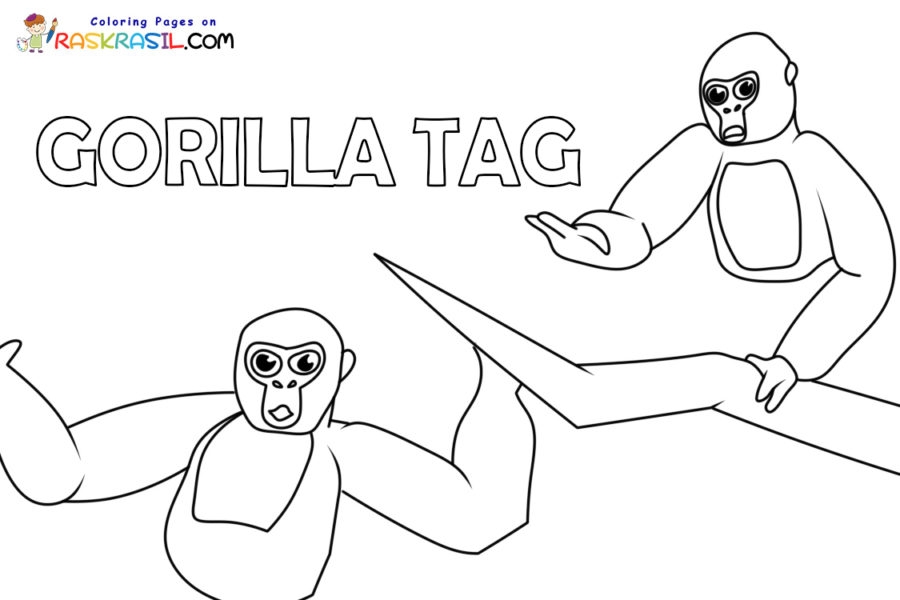 Gorilla Tag Vr Coloring Pages Coloring Pages