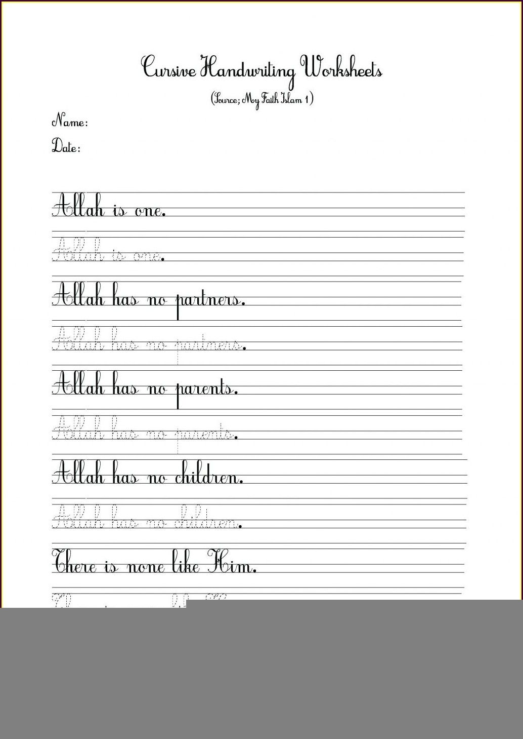 handwriting practice worksheet maker