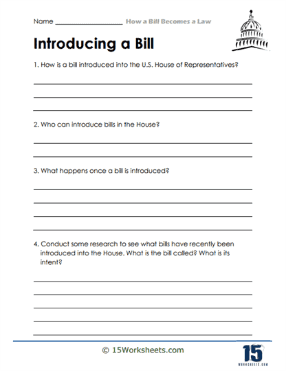 How A Bill Becomes A Law Worksheets 15 Worksheets Worksheets 