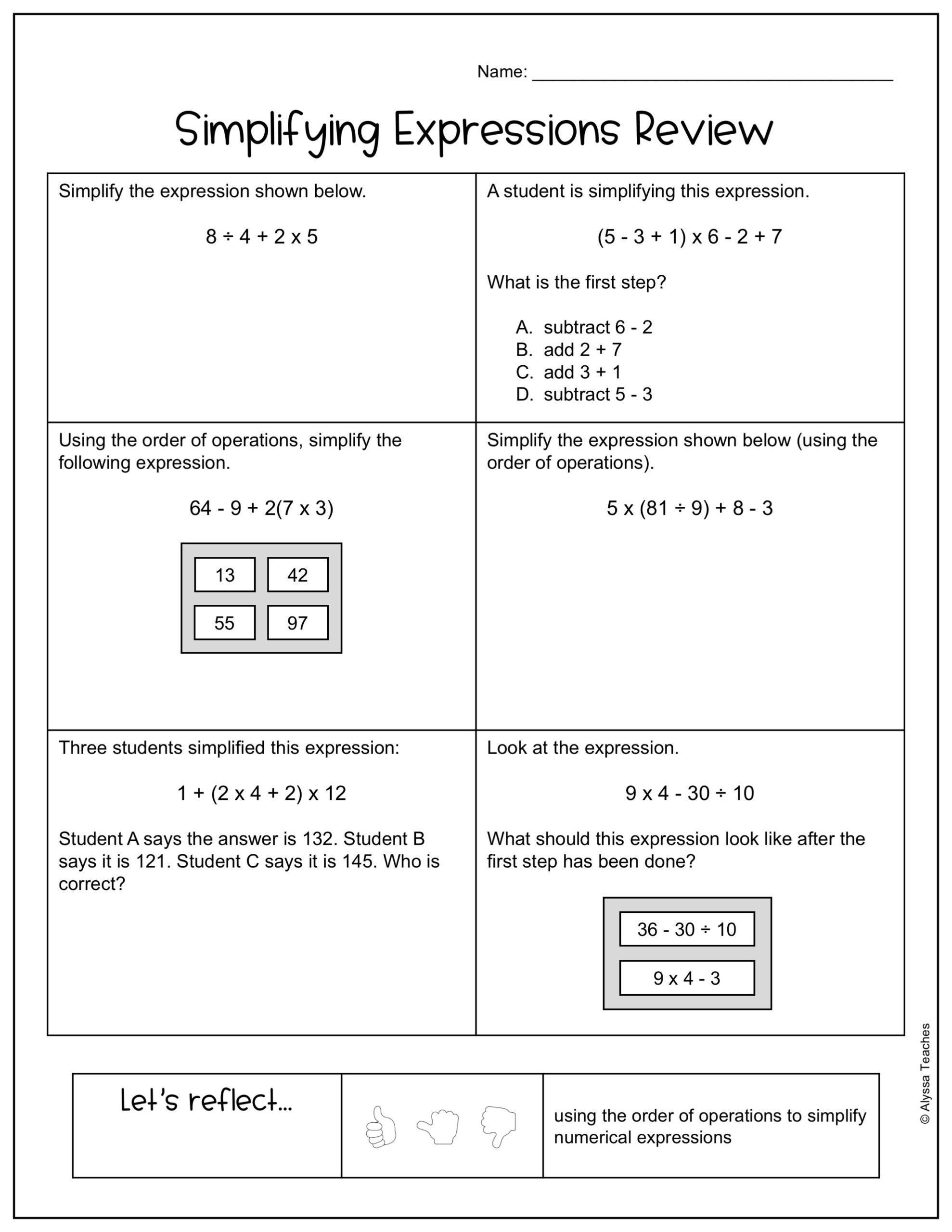 math worksheets for 5th grade