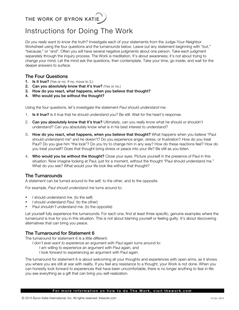Judge Your Neighbor Worksheet Dev onallcylinders