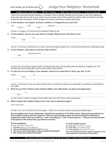 Judge Your Neighbor Worksheet Free Download Borrow And Streaming 