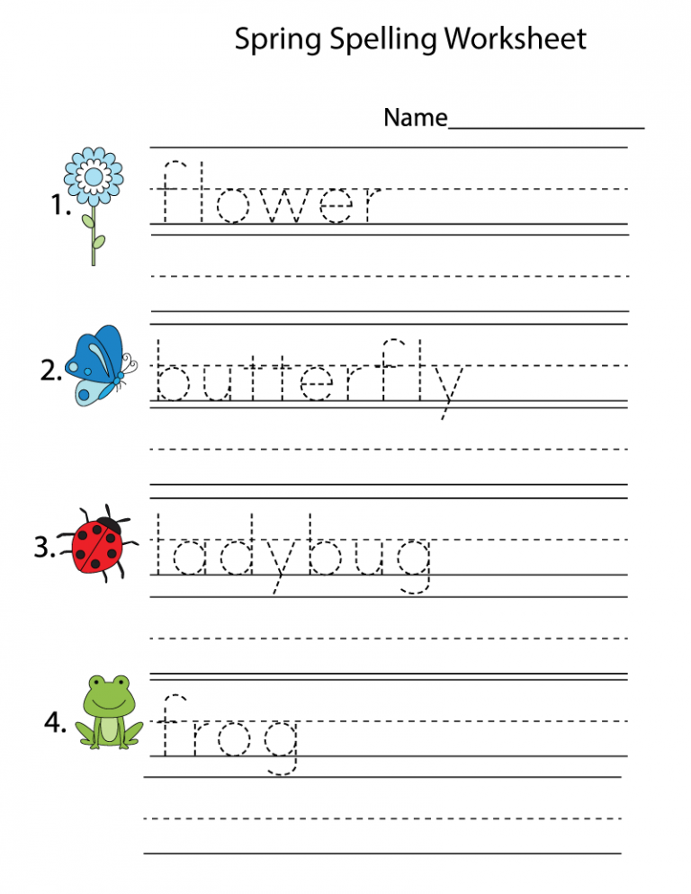 Kindergarten Printing Worksheets Learning Printable