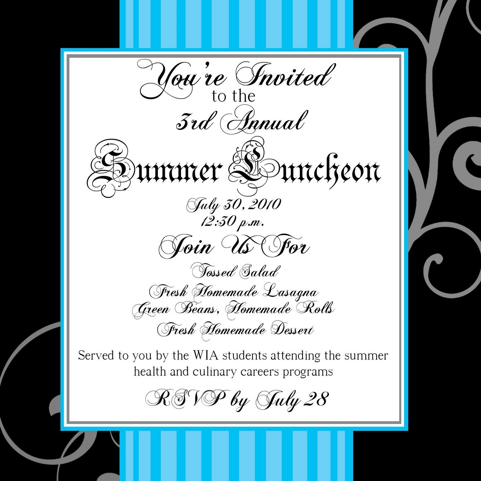 Luncheon Invite Template