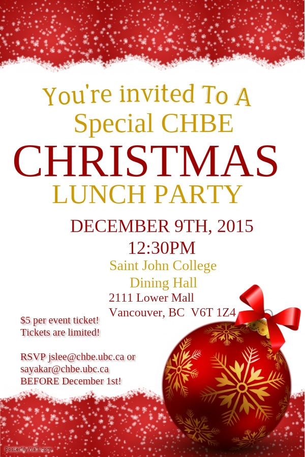 Luncheon Invite Template
