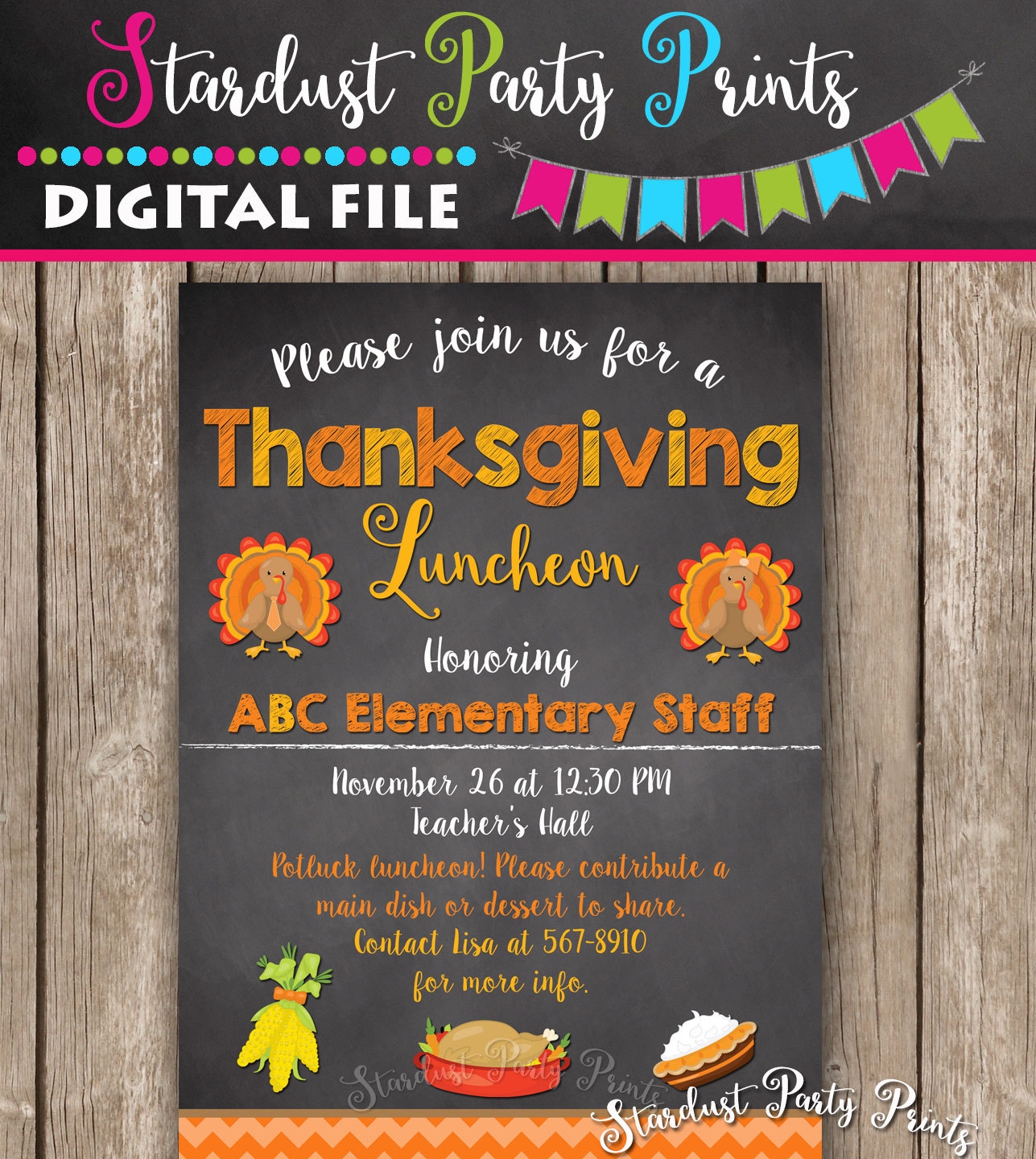 Luncheon Invite Template