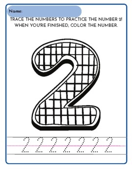 PreK Number 2 Practice Worksheets By Imagination Education Station