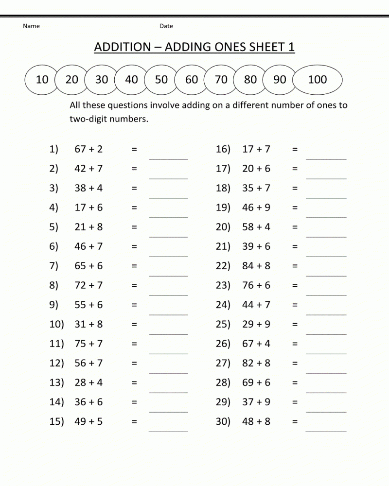 Printable 3rd Grade Math Worksheets Math Worksheets Printable