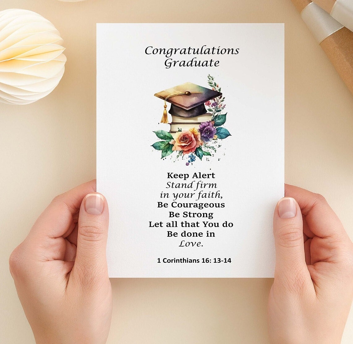 Printable Graduation Card Religious Graduation Card Etsy