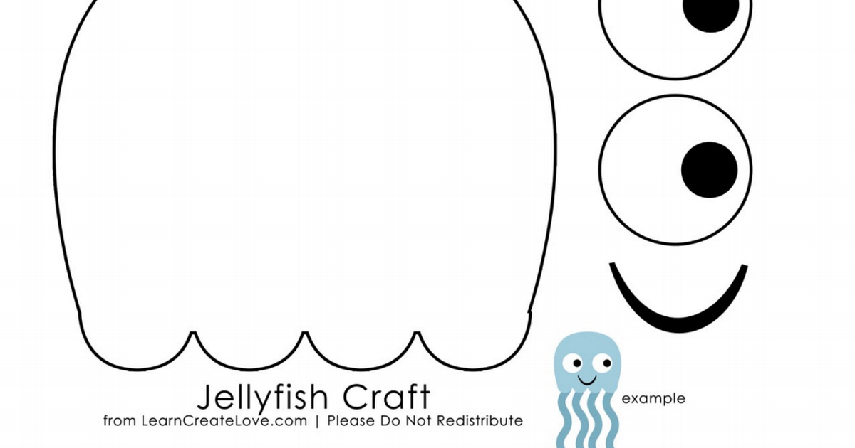 printable jellyfish craft template