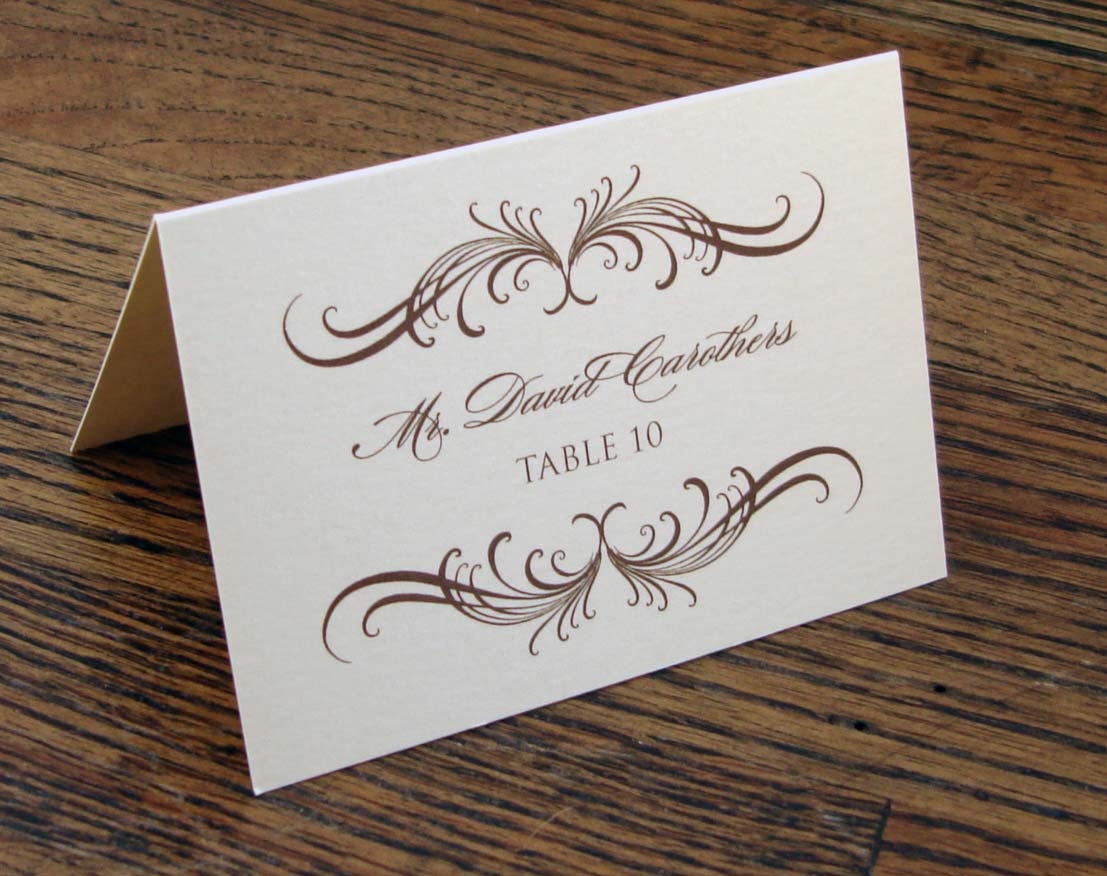 free printable seating place cards