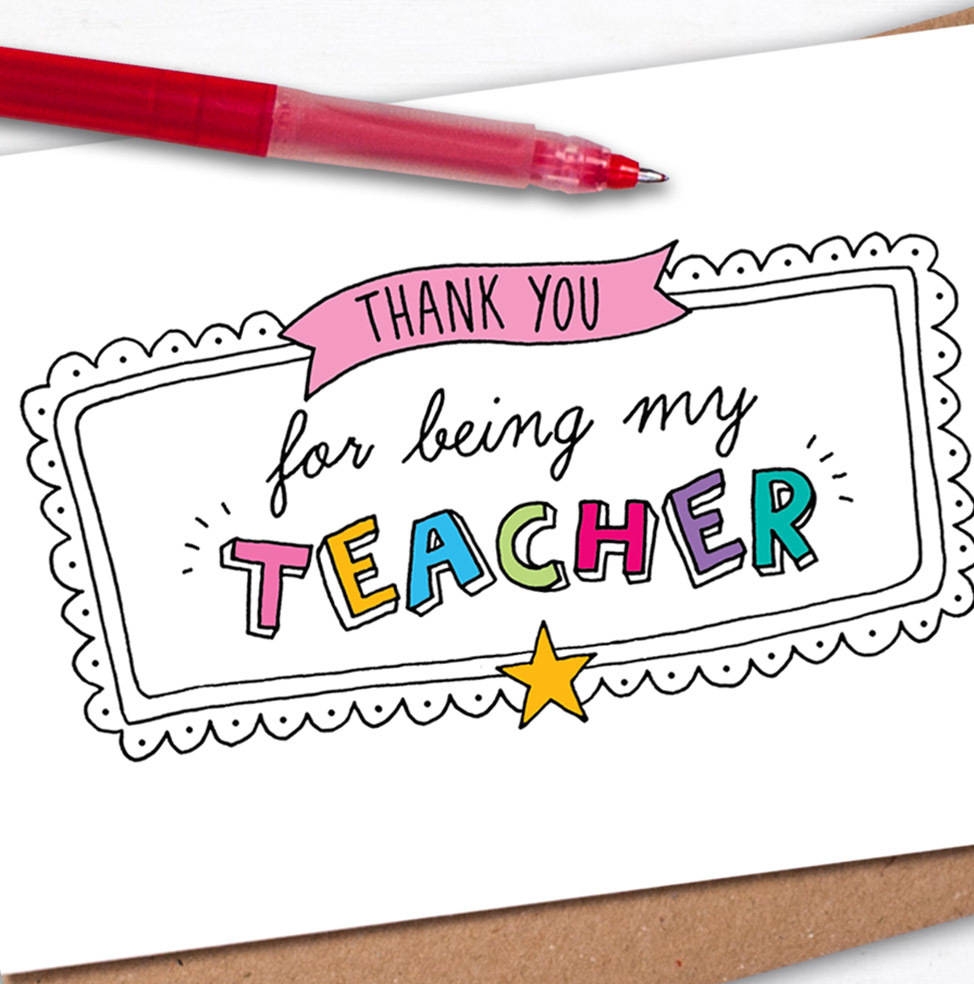 free printable thank you cards for preschool teachers