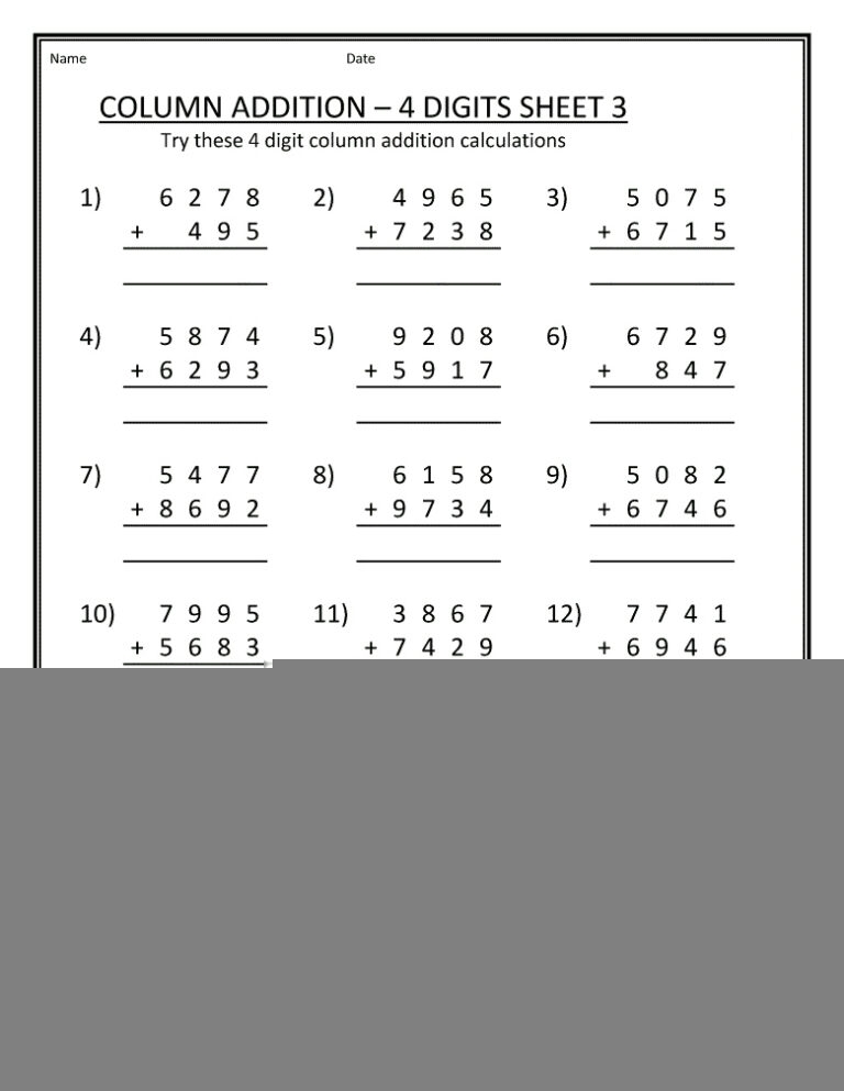 Printable Third Grade 3rd Grade Math Worksheets Printable Worksheets