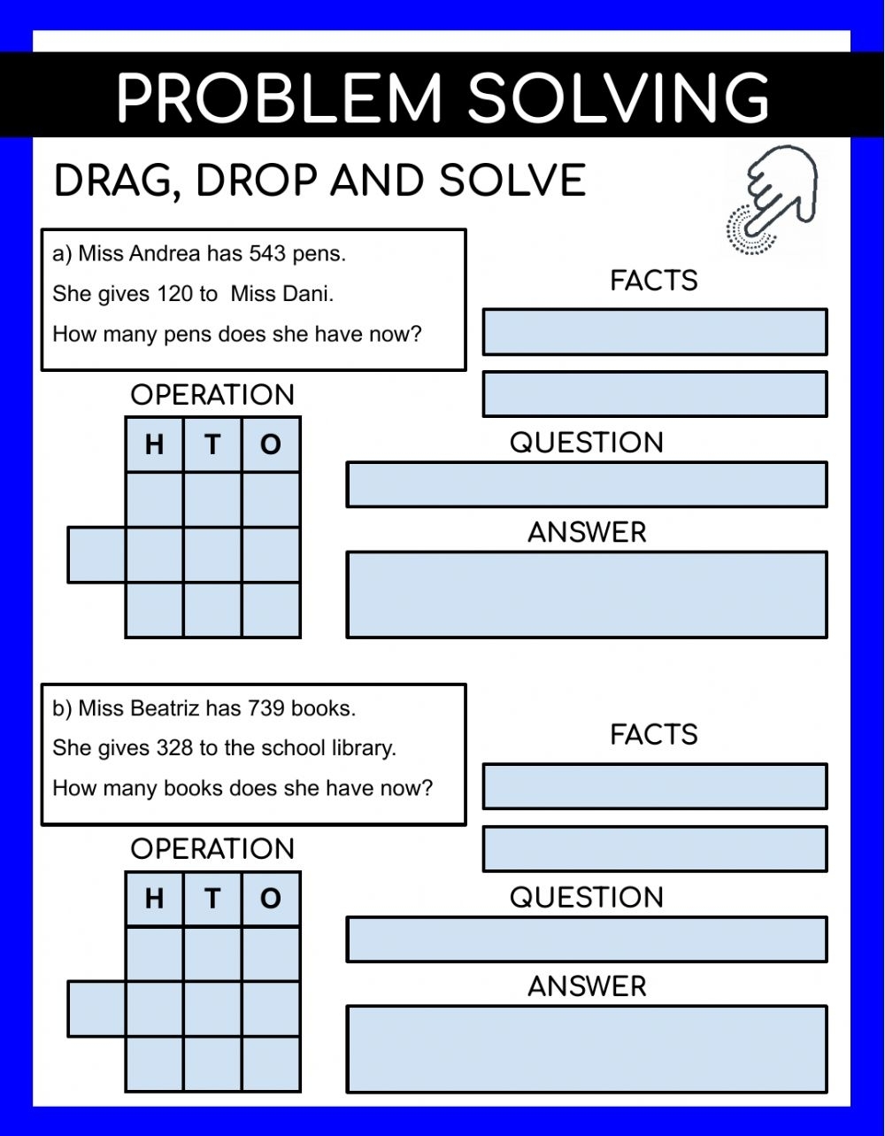 Problem Solving Online Worksheet Printable Worksheets