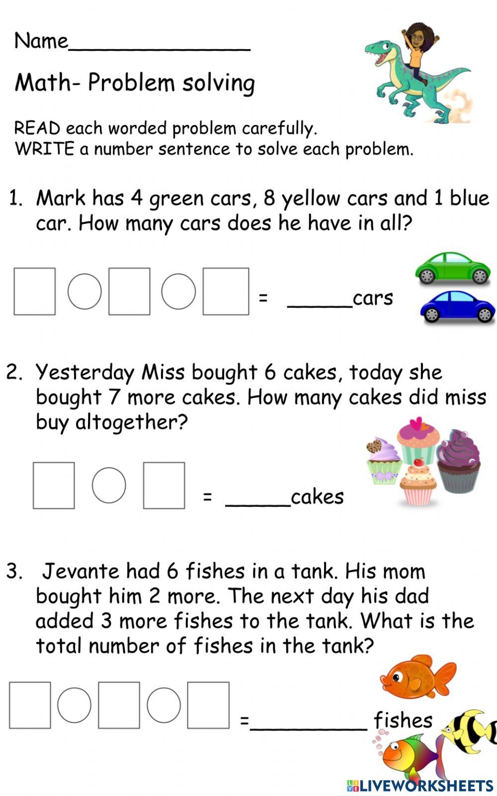 problem solving worksheets