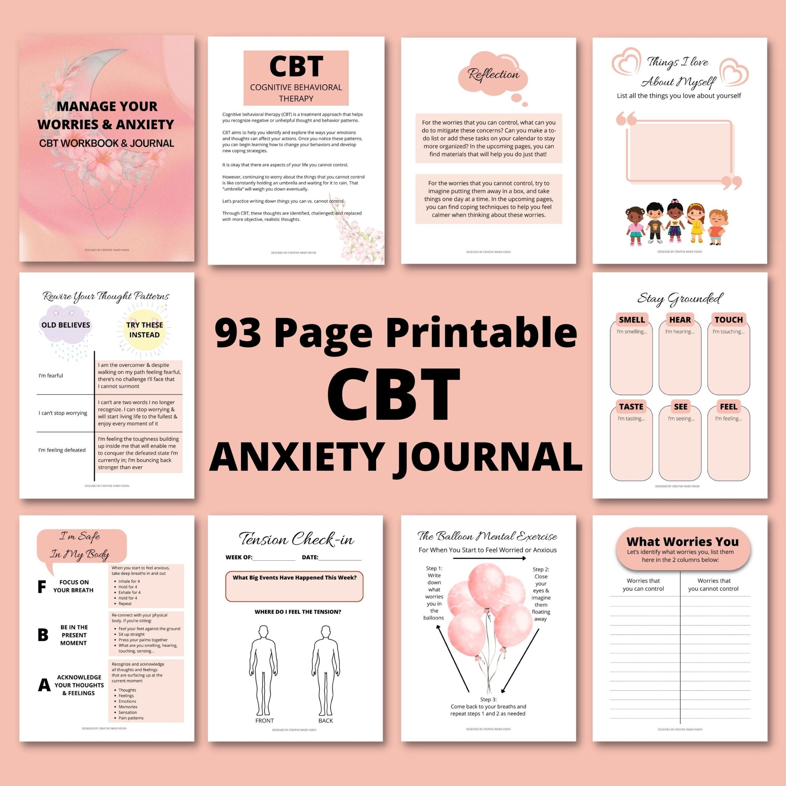 cbt for anxiety worksheets