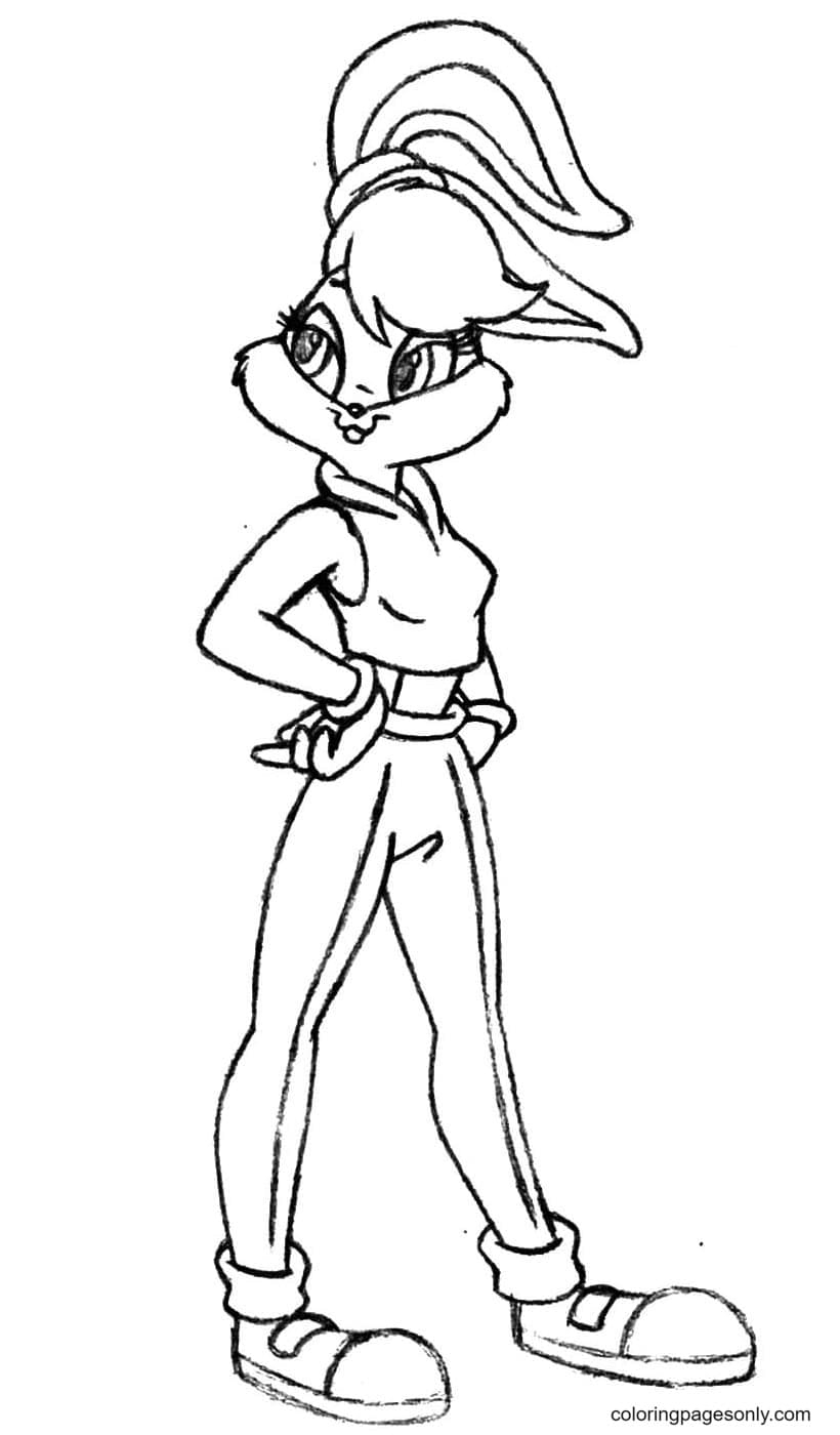 bunny coloring page free
