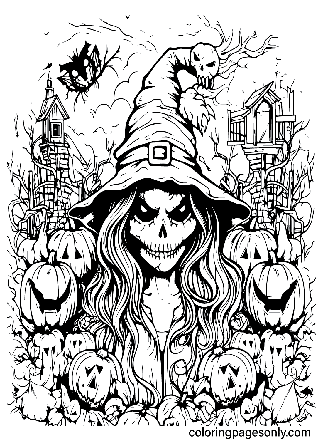 Halloween Coloring Page Printable