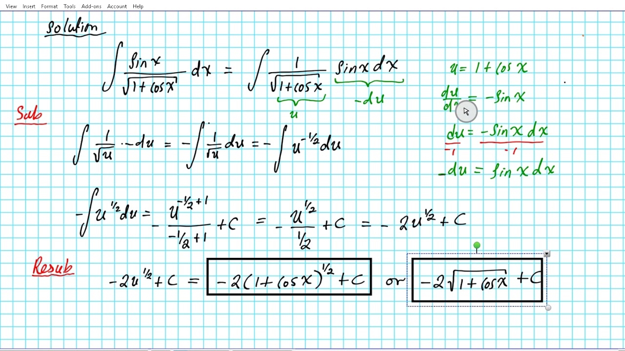 VtextBa How To Evaluate Integrals The U Substitution Worksheet 