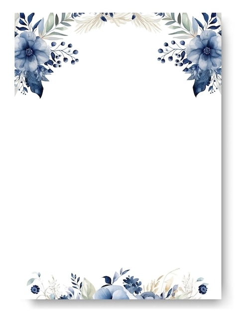 Wedding Invitation Blue Background Design Infoupdate