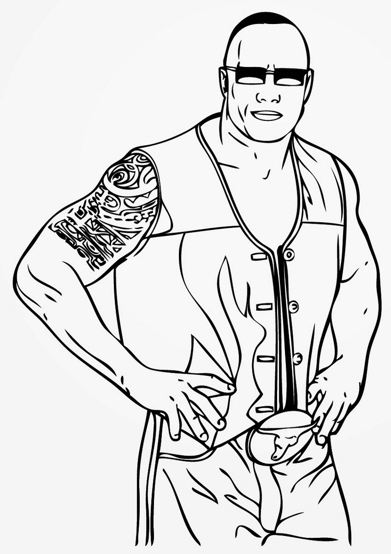 World Wrestling Entertainment WWE Coloring Pages Coloring Pages