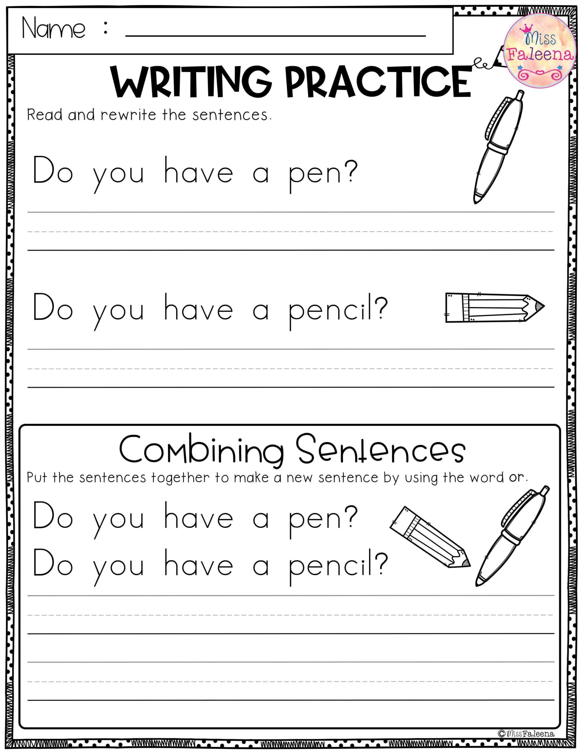 writing for 3rd graders worksheets