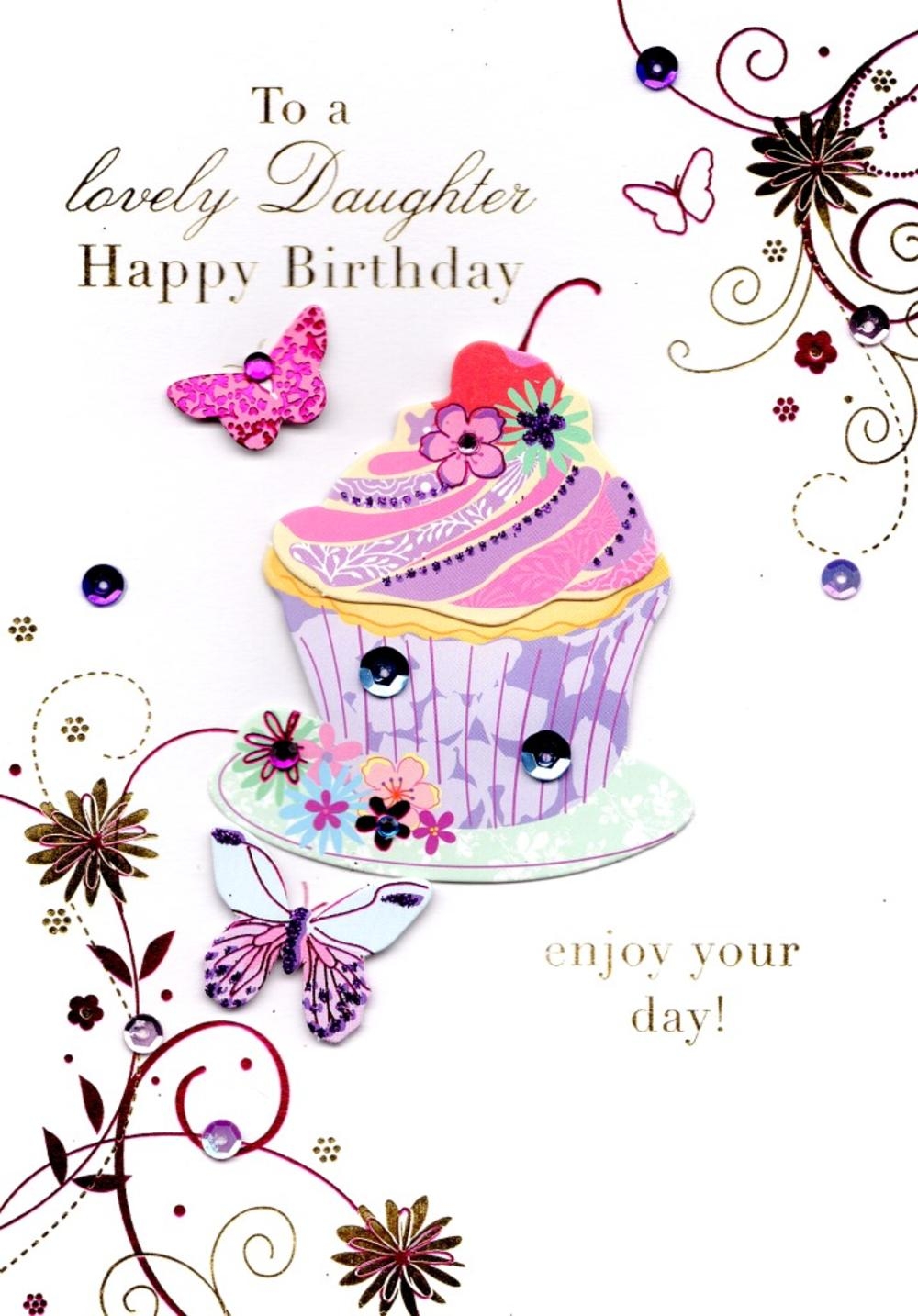 free printable happy birthday daughter cards