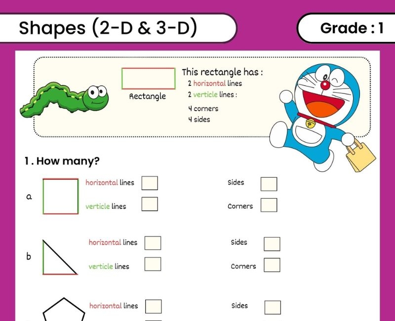 10 Best 3D Shapes Worksheets Printables Kindergarten Printablee 