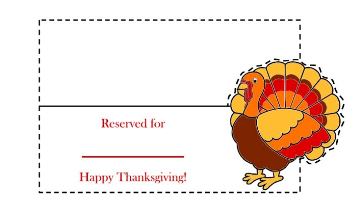 free printable thanksgiving place setting cards