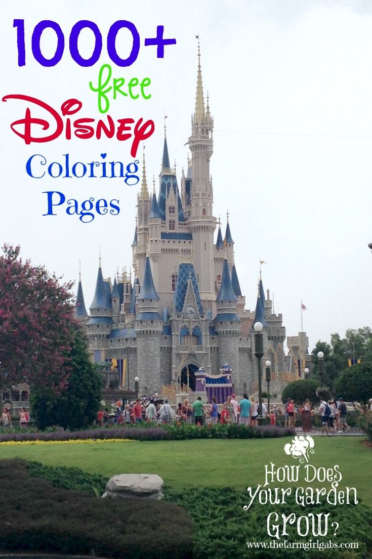 1000 free disney coloring pages