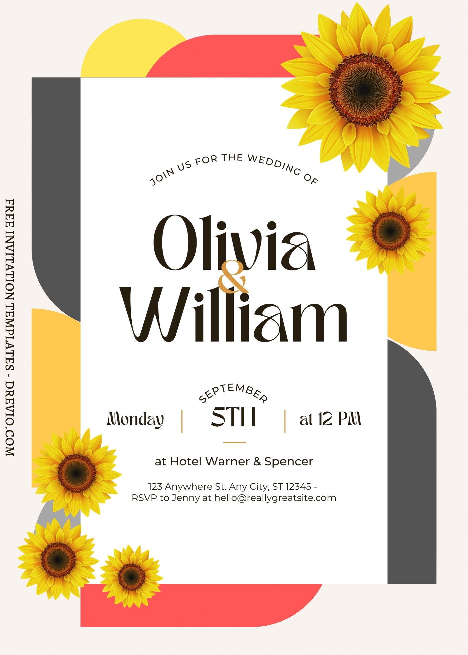 11 Chic Geometric Design Canva Invitation Templates Download Hundreds 
