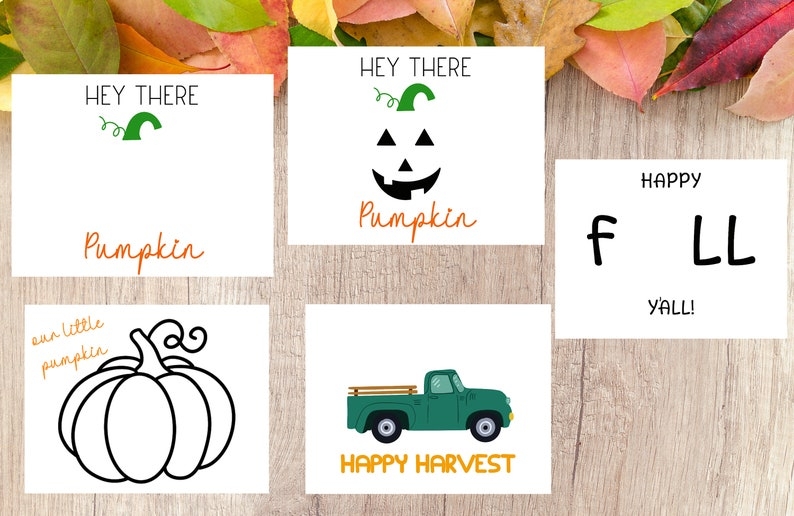 11 Printable Fall Craft Pages Instant Download Etsy