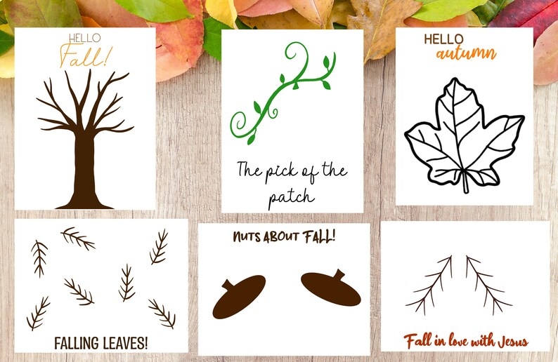 11 Printable Fall Craft Pages Instant Download Etsy